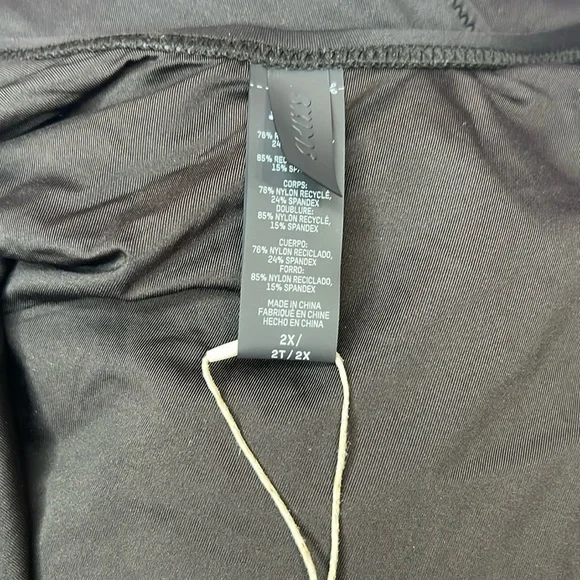 Skims Signature Swim Scoop Neck One Piece Swimsuit Onyx Black Size 2X - Picture 8 of 9